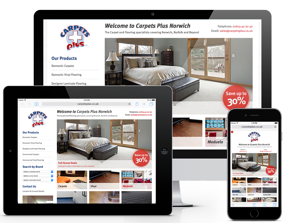 Responsive Web design and Development in Norwich from Wetink
